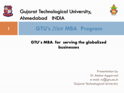 Part 1 of Guidelines for Global / Country Study Report, a compulsory course at MBA Semester III