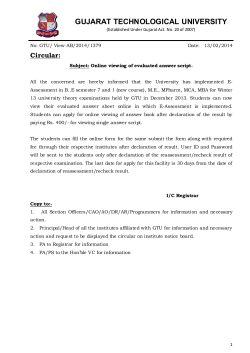 Online viewing of evaluated answer script.