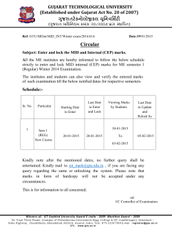 ME Sem -1 -Enter and lock the MID and Internal (CEP) marks.
