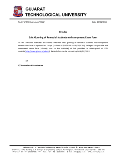 Gunning of Remedial students mid component Exam Form