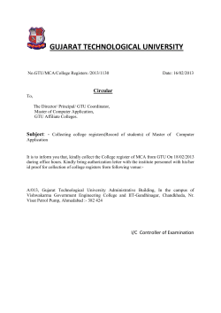 Collecting college registers (Record of students) of Master of Computer Application