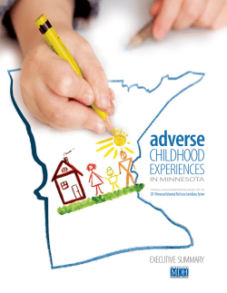 Adverse Childhood Experiences in Minnesota Executive Summary