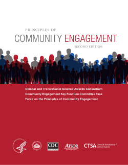 Principles of Community Engagement