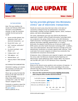 February 2, 2016 AUC Newsletter (PDF)