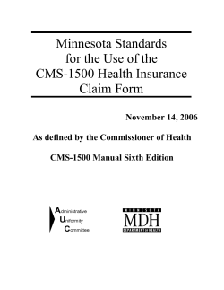 Minnesota CMS 1500 Manual (PDF)