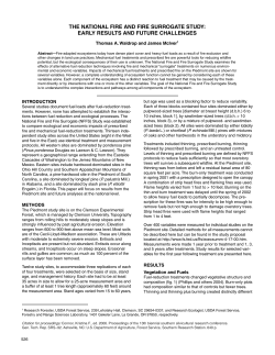 The national fire and fire surrogate study: early results and future challenges.