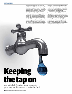 Desalination: Keeping The Tap On