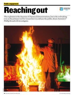 Public Engagement: Reaching Out