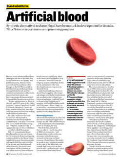 Blood Substitutes
