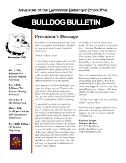 Bulldog Bulletin 11/03