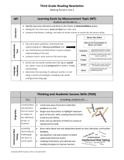Parent Newsletter: Reading Quarter 3, Part 2