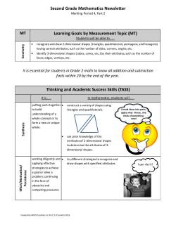 Parent Newsletter: Math Quarter 4, Part 2