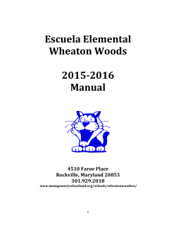 2015-2016 Parent Handbook Spanish