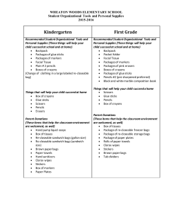 2015-2016 Revised (b) School Supply list