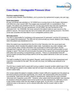 Case Study - Unstageable Pressure Ulcer