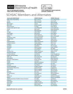 SCHSAC Members and Alternates (PDF)