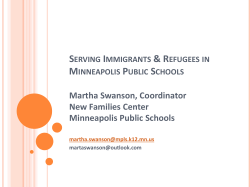 Serving Immigrants Refugees in Minneapolis Public Schools (PDF)