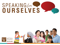Speaking for Ourselves (PDF)