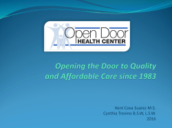 Open Door Health Center (PDF)