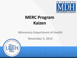 Presentation: MERC Kaisen event (PDF: 778KB/19 pages)