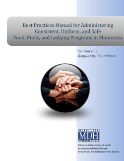 Section One: Regulatory Foundation (PDF: 431KB/10 pages)