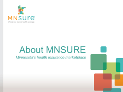 September 13, 2013 MNsure Update Presentation