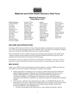 March 8, 2013 Minutes