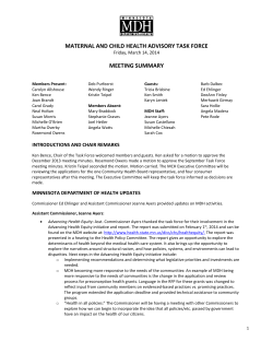 March 14, 2014 Minutes