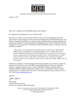 HRSA Acknowledgement Letter Jan 2015 (PDF)