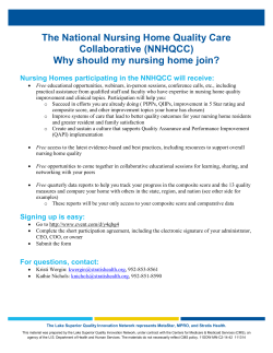 The National Nursing Home Quality Care Collaborative (NNHQCC): Why should my nursing home join? Flyer (PDF: 180KB/2 pages)