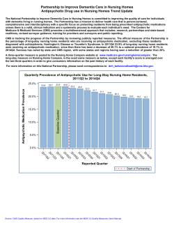Partnership to Improve Dementia Care in Nursing Homes Antipsychotic Drug use in Nursing Homes Trend Update (PDF)