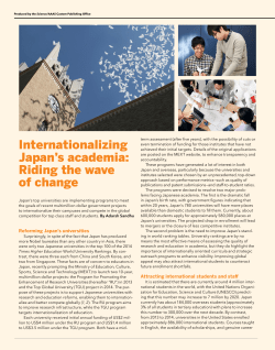 Internationalizing Japan&rsquo;s academia (PDF, 0.7MB)