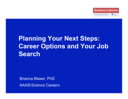 Planning Your Next Step slides (PDF)