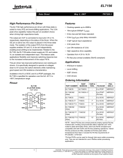 EL7156 Intersil, PIN driver, 40MHz 3A.pdf