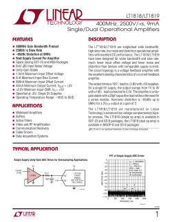 LT1819 LinTech, dual opamp, 400MHz, 2500Vus.pdf