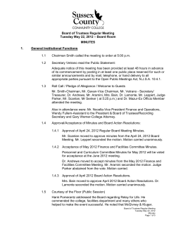 MINUTES May 22, 2012