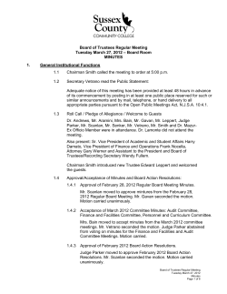 MINUTES March 27 2012