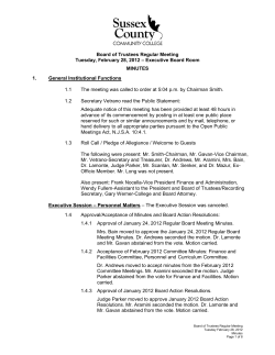 MINUTES February 28 2012