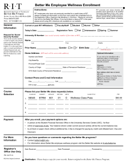 Fillable Better Me Employee Regis form