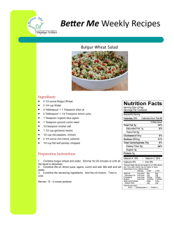 Bulgur Wheat Salad