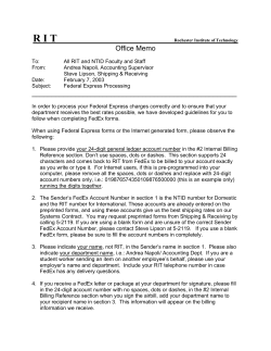 Federal Express Processing