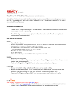 March 2016 - Tornado Response