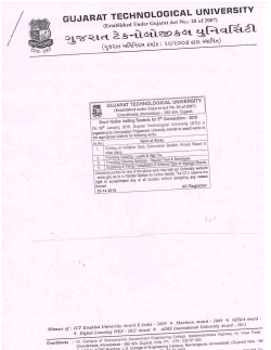 Supplying and Fixing/Installation of different type of signage boards for the prestigeous event of convocation-201 6 for Gujarat Technological University, Vishwakarma Govt. Engineering College, Chandkheda, Ahmedabad.