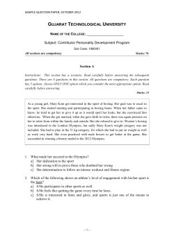 Model Question Paper for Contributor Personality Development (CPD) for Winter 2012.