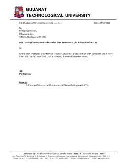 Date of Collection Grade card of MBA Semester &ndash; 1 to 4 (May-June -2011)