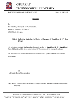 Collecting Grade Card of Master of Pharmacy 1st Sem(Reg.) 3rd Sem. (Reg.)