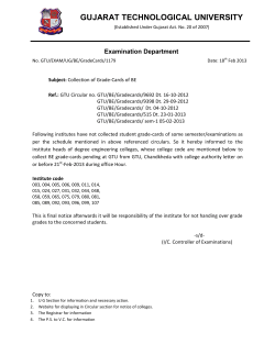 Collection of Grade-Cards of BE