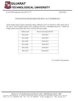 Collection of Grade cards of BE SEM 2nd & 4th (SUMMER-2012)