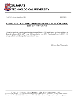 Collection of Mark sheet of Diploma SEM 2nd,3rd,4th SUMMER-2012 & 5th WINTER 2011