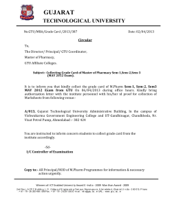 Collecting Grade Card of Master of Pharmacy Sem-1,Sem-2,Sem-3 (MAY 2012 Exam).